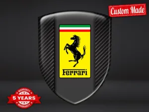 Ferrari Wasserfester Aufkleber Robust Professionell Minimal